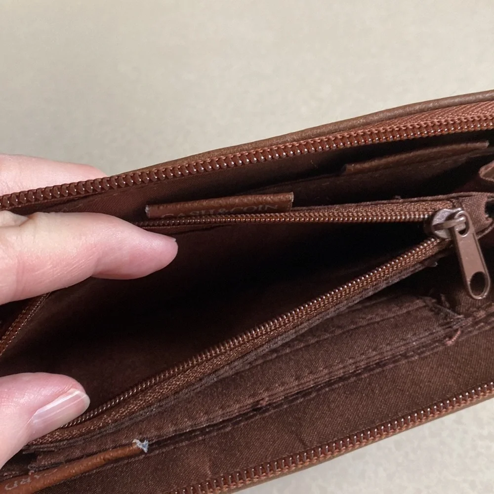 Faux leather wallet
